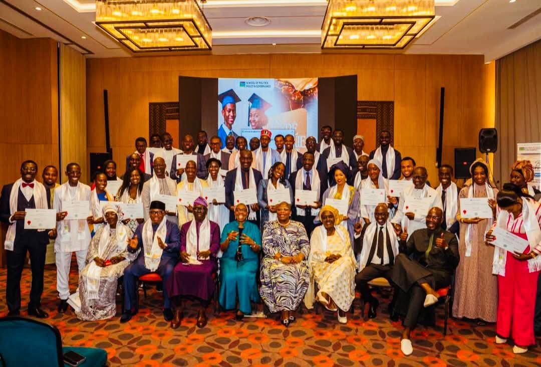 The SPPG Senegal class holding their certificates in Dakar
